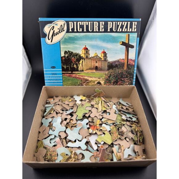 Vintage Guild Puzzle - Santa Barbara Mission - Picture 6 of 7